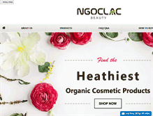 Tablet Screenshot of ngoclacbeauty.com